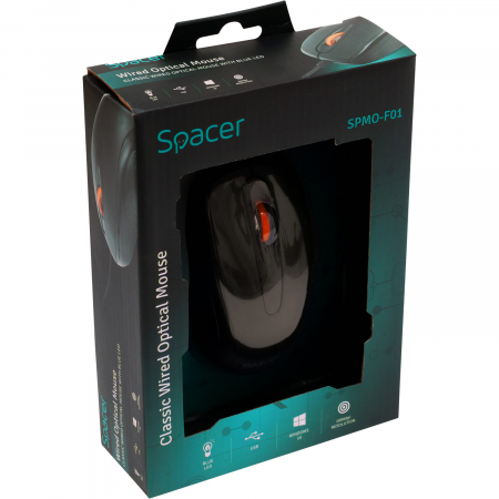 Mouse Spacer SPMO-F01 Negru [5]