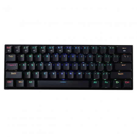 Tastatura Gaming Redragon Draconic RGB Mecanica Brown Switch Wired/Bluetooth, neagra [1]