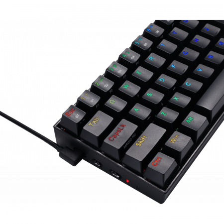 Tastatura Gaming Redragon Draconic RGB Mecanica Brown Switch Wired/Bluetooth, neagra [7]
