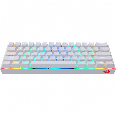 Tastatura gaming mecanica Redragon Draconic, format 60%, iluminare RGB, Bluetooth, USB-C, switch-uri Outemu Brown, Alb [3]