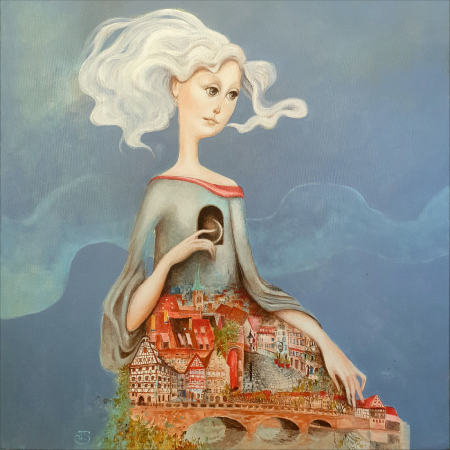 Esarfe Patrate ( in curand ) - Iulia Schiopu Atelier - Nurenberg