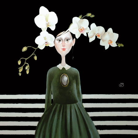 Esarfe Patrate ( in curand ) - Iulia Schiopu Atelier - Orhidee