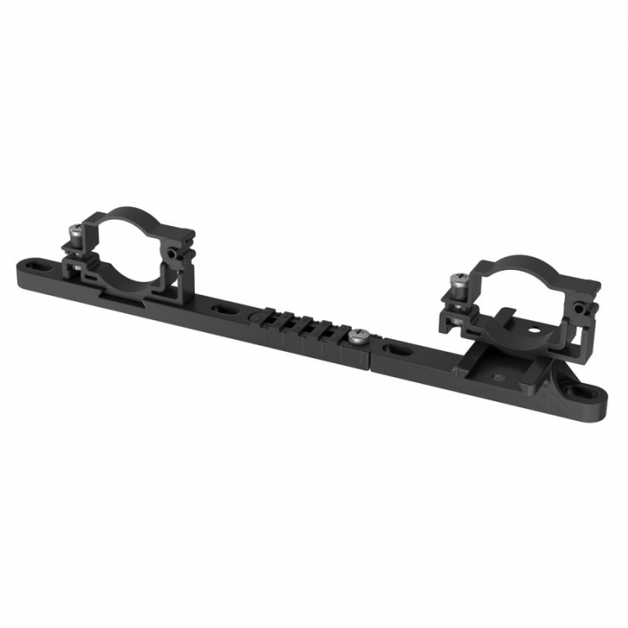 Consola dubla din plastic, 1", A=80 mm, 200 mm, pentru distribuitoare alama/inox, AC 689 [1]