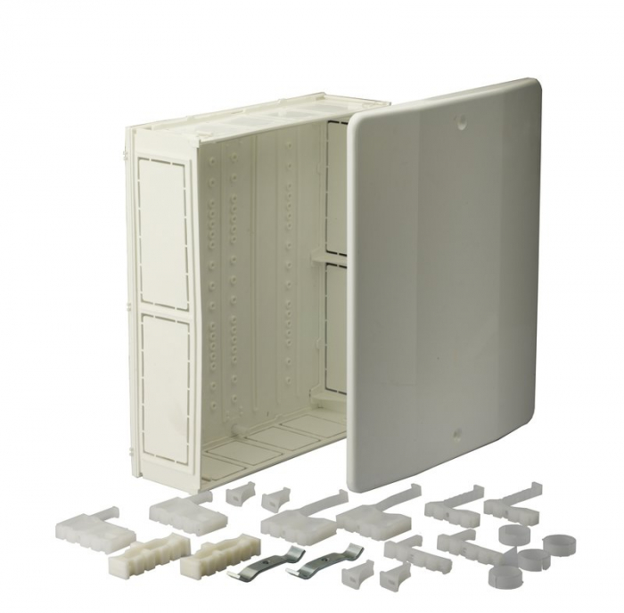 Caseta distributie plastic complet echipata, H=260 mm, L=600 mm, A=95 mm, AC 850 [1]