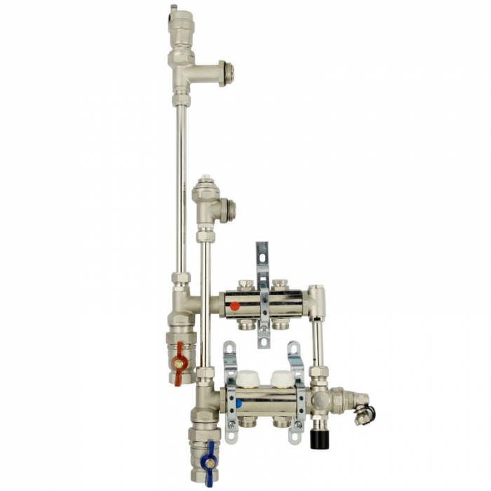 Kit temperatura inalta, 3 cai, 1“ x EUROK, cu derivari separate, pentru sistemul COMBIMIX, CEP/03 I [1]