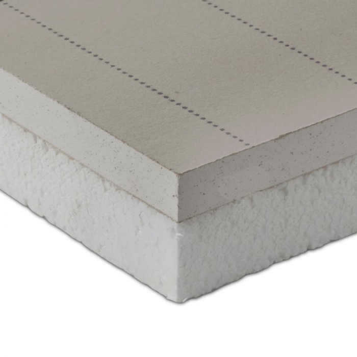 Panou gips carton + polistiren și PE-RT Ø10/1,3, pasiv, izolatie 27 mm, grosime totala 42 mm, 200 x 120 cm, ECO-CLIMA P [1]
