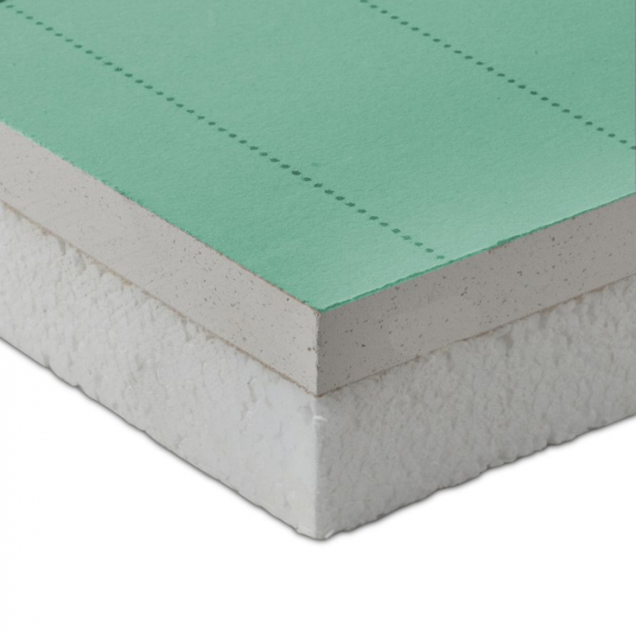 Panou din panouri din fibră de sticlă, pasiv, izolatie 27 mm, grosime totala 42 mm, 200 x 120 cm, cu fibră de sticlă și fibre de lemn, HYDROFIRE-CLIMA A [1]