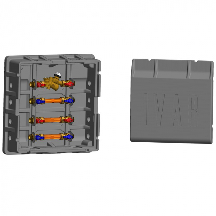 Modul de masurare Equicompact, pentru incalzire/racire, Kv 2,50 (Qn 1,5 m³/h) - G 3/4”, EQCP1I, caseta AC 860 IB inclusa [2]