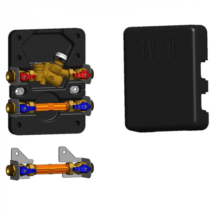 Modul de masurare Equicompact, pentru incalzire/racire, Kv 3,0 (Qn 2,5 m³/h) - G 3/4”, EQCP14, caseta AC 860 L inclusa [2]