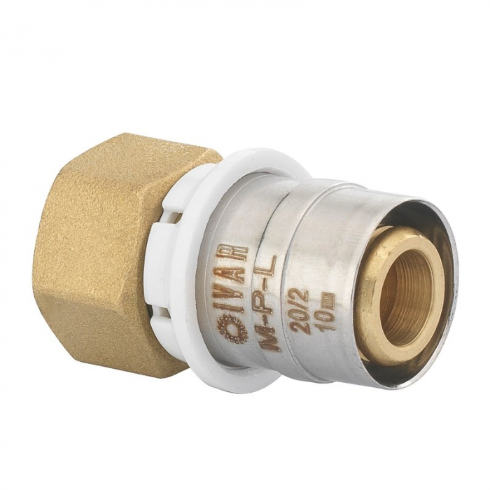 Niplu drept cu semiolandez si garnitura, plastic, 3/4“ F x 16/2, MPL 5703 [1]