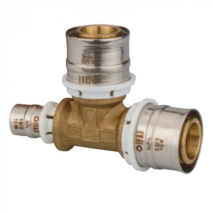 Teu sertizare, plastic, 32/3 x 32/3 x 26/3, conexiune laterala redusa, 5720 RL [1]