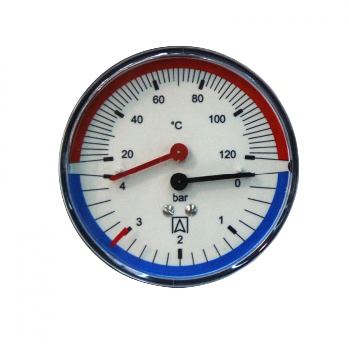 TERMOMANOMETRU 1/2 FE 120 C - 6BAR RADIAL [1]