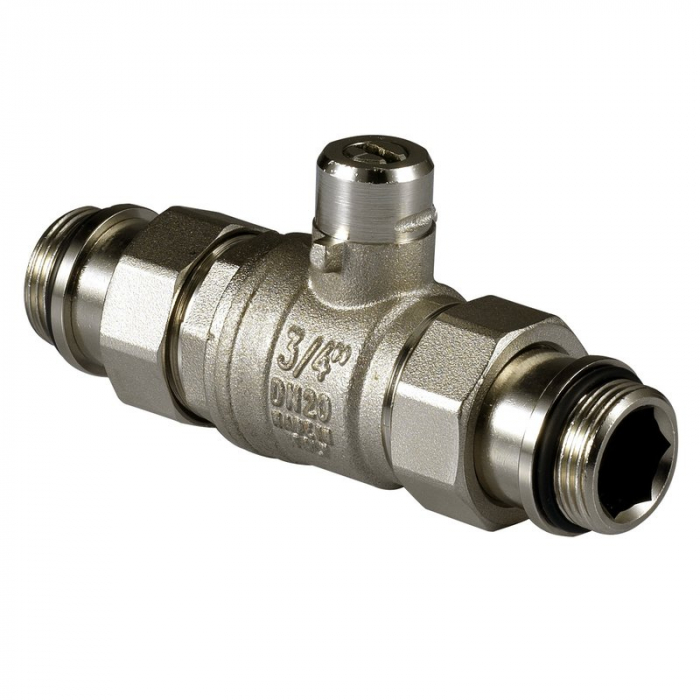 Robinet sfera 2 cai cu 2 racorduri olandez, 1“1/4 M O-ring x 1“1/4 M O-ring, VZS 05 [1]