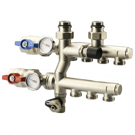 Sisteme de incalzire - Kit temperatura inalta UNIMIX, 3 cai x EK, cu robineti sfera unghi, AUM 11 S