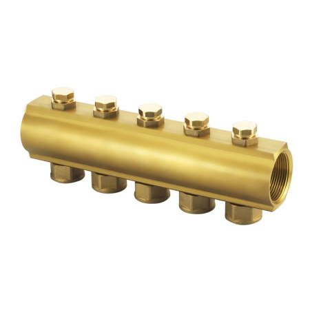 Distribuitoare bara alama - Distribuitor bara alama, 13 circuite, 1“1/2 x 3/4“ F, CI 552