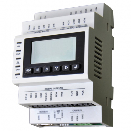 Reglare si control - Regulator climatic, 24 V AC - 20/40 V DC, doar incalzire, cu sonda interna si 2 sonde de livrare, CLIMA-HUB 02