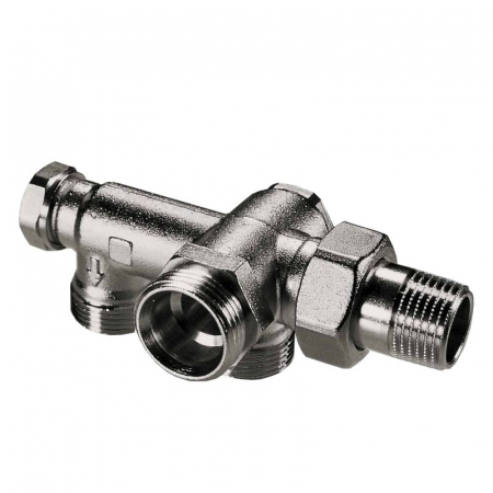 Robineti 4-cai - Robinet cu 4 cai, EUROK x 1/2“ M, pentru sistemul cu teava dubla cu alimentare din perete