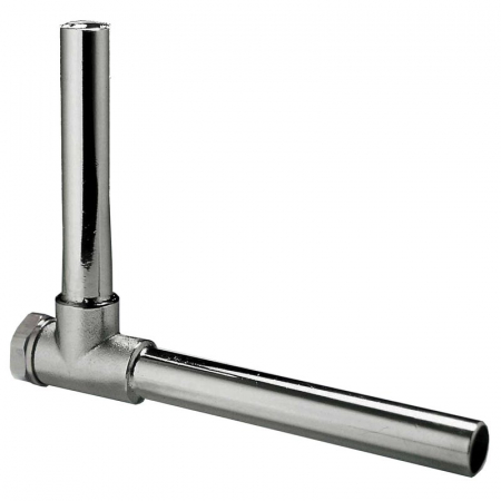 Robineti retur - Robinet retur unghi cu tevi cromate de cupru, Ø 15 x Ø 15, DS330