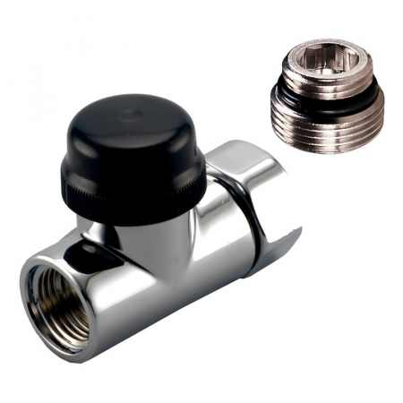 Robineti radiator - Supapă termostatică dreaptă, 1/2“ F x 1/2“ M O-ring, alba, pentru seria OPTIMA