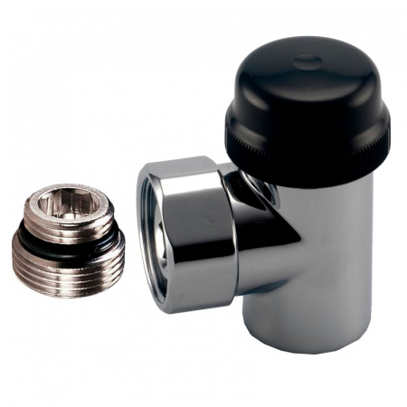 Supape termostatice seria OPTIMA - Supapă termostatică unghi, cu prereglare, 1/2“ F x 1/2“ M O-ring, alba, Optima