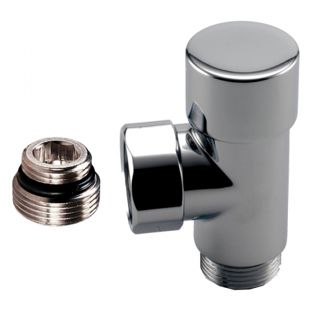 Robineti seria OPTIMA - Robinet retur  M24 x 1,5 x 1/4, alb, OPTIMA