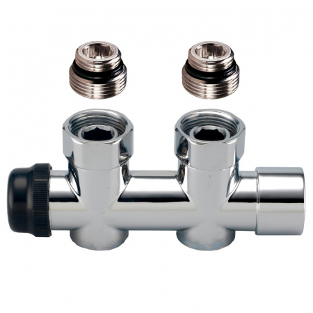 Supape termostatice seria OPTIMA - Supapă termostatică dubla H, 1/2“ F x 1/2“ M O-ring, inox, seria Optima