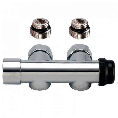 Robineti seria OPTIMA - Robinet H termostatabil, 1/2“ F x 1/2“ M O-ring, cu by-pass, inox, seria Optima