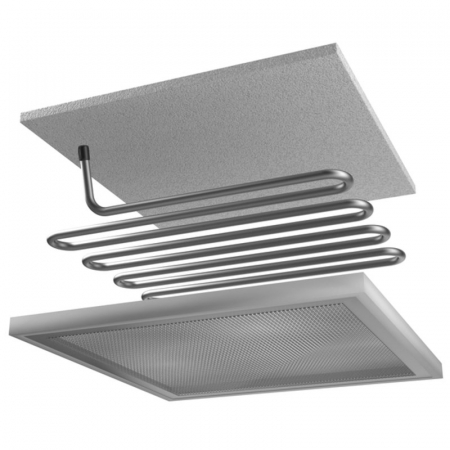 Sisteme de incalzire - Panou de finisaj metalic cu spumă de polistiren expandat, net, grosime 27 mm, 60 x 60 cm, EASY-TEC A