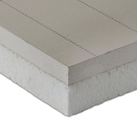 Sisteme de incalzire - Panou gips carton + polistiren și PE-RT Ø10/1,3, pasiv, izolatie 27 mm, grosime totala 42 mm, 200 x 120 cm, ECO-CLIMA P