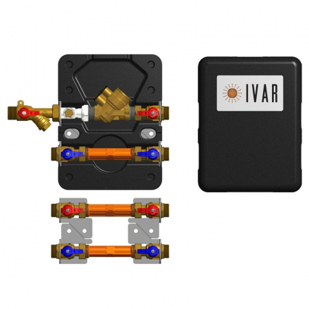Unitati cu 2 cai pentru masurare directa - Modul de masurare Equidynamic, pentru incalzire/racire, Qn 2,5 m³/h - G 3/4”, EQDYN, caseta 860 L inclusa