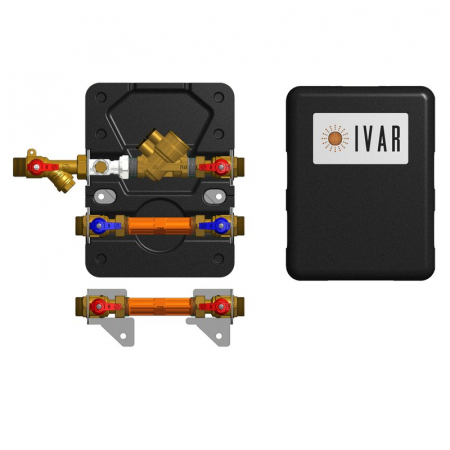 Unitati cu 2 cai pentru masurare directa - Modul de masurare Equidynamic, pentru incalzire/racire, Qn 1,5 m³/h - G 3/4”, EQDYN13, caseta AC 860 B
