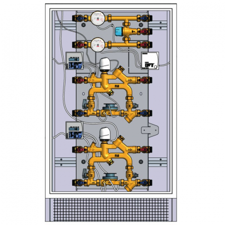 Module de masurare directa pentru aplicatii speciale - Module de masurare formate din doua EQUIMETER, unul pentru calcularea caloriilor celalalt pentru calcularea racirii