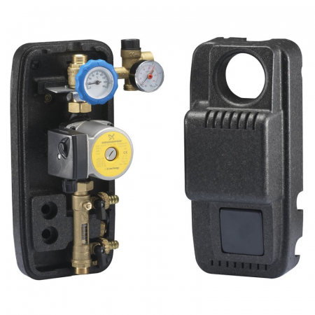 Grupuri de pompare solare - Grup de circulatie, 1 circuit, 3/4"F, 2-12 l/min, cu debitmetru si pompa cu turatie variabila, GP6010E
