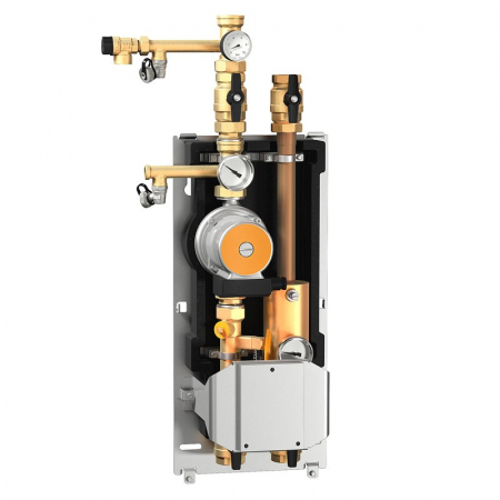 Grupuri de pompare solare - Grup de circulatie pentru panouri solare, cu debitmetru, 20-70 l/min, 1 1/4"F, cu pompa cu turatie variabila, GP8000E