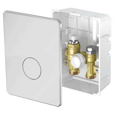 Sisteme de incalzire - Dispozitiv reglabil controlat prin termostat de camera, cu robinet retur reglaj dublu, alba, IC-BOX 4