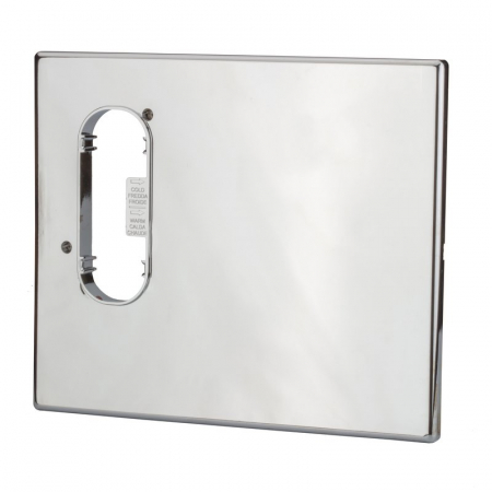 Caseta incastrata cu distribuitoare sanitare premontate IS-BOX - Kit inspectabil pentru IS BOX, cromat
