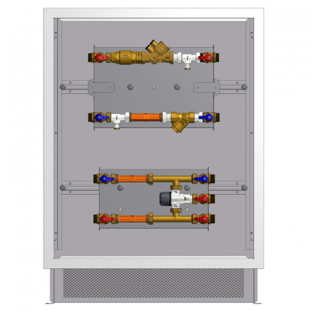 Unitati cu 2 cai pentru masurare directa - Modul de masurare MC4 termostatat, pentru incalzire/racire, (Qn 2,5 m³/h) - G 3/4”, fara caseta