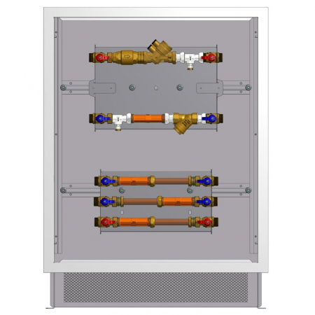 Unitati cu 2 cai pentru masurare directa - Modul de masurare MC42 dual, pentru incalzire/racire, (Q3 4 m³/h) - G 1”, fara caseta