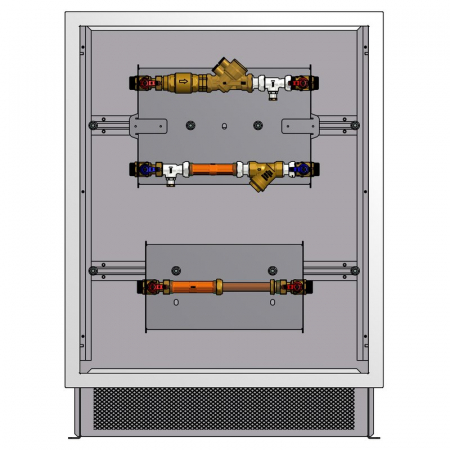 Unitati cu 2 cai pentru masurare directa - Modul de masurare MC43, pentru incalzire/racire, Qn 2,5 m³/h – G 1”, caseta 200090 inclusa