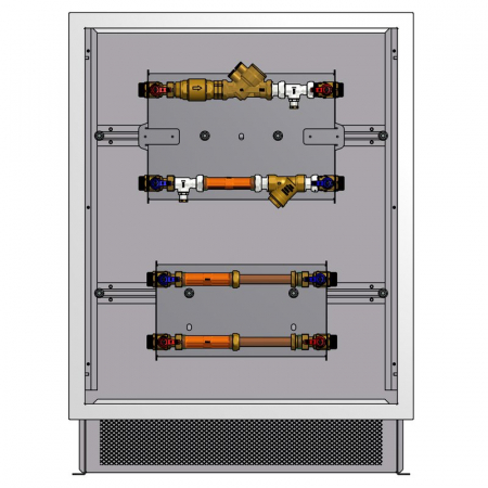 Unitati cu 2 cai pentru masurare directa - Modul de masurare MC4, pentru incalzire/racire, (Q3 4 m³/h) - G 1”, fara caseta