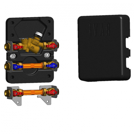 Modul de masurare Equicompact, pentru incalzire/racire, Kv 3,0 (Qn 2,5 m³/h) - G 3/4”, EQCP13, caseta AC 860 L inclusa [1]