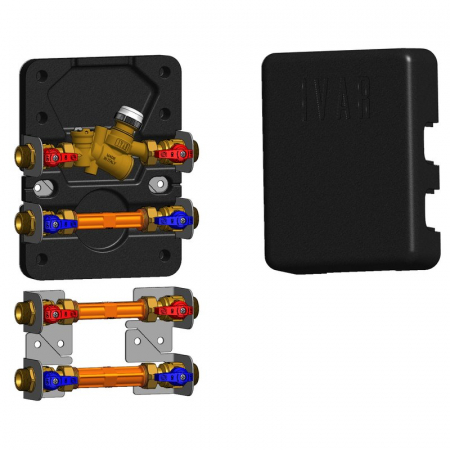 Modul de masurare Equicompact, pentru incalzire/racire, Kv 3,00 (Qn 2,5 m³/h) - G 3/4”, EQCP1, caseta inclusa [1]
