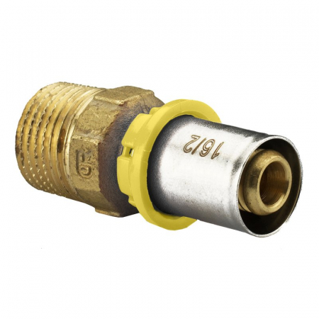 Sistem sertizare - Niplu drept, 1/2“ M x 20/2, MultiPress 5608 GAS