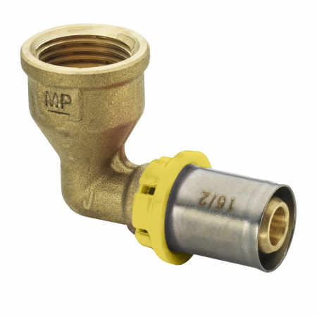 Sistem sertizare - Cot cu FI lung, 1/2“ F x 20/2, MultiPress 5712 L GAS