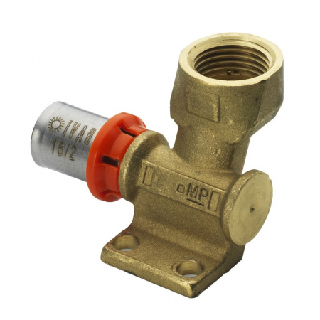 Fitinguri - Cot cu talpa sertizare, 1/2“ F x 18/2, stanga, MP 5724
