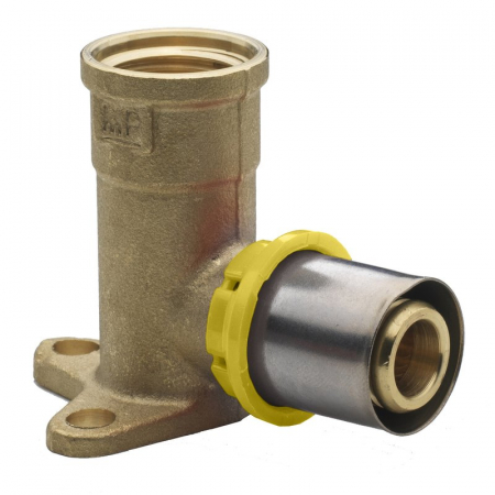 Sistem sertizare - Cot cu talpa, 1/2“ F x 16/2, H=52 mm, MultiPress 5760 GAS