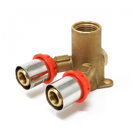 Fitinguri - Cota dublu cu talpa, 1/2“ F x 20/2, MP 5780