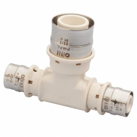 Fitinguri - Teu sertizare, conexiuni laterale reduse, 20/2 x 32/3 x 20/2, functie de antipicurare, PMPL 5720 RLL
