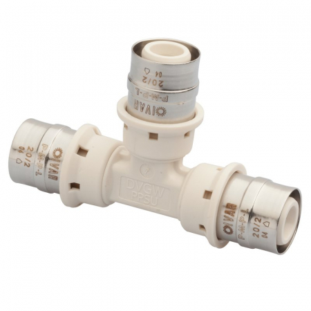 Fitinguri - Teu sertizare, 20/2 x 20/2 x 20/2, functie anti picurare, PMPL 5720