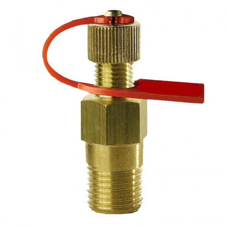 Unitati cu 2 cai pentru masurare directa - Priză piezometrică, 1/4" M, rosie, AVB 10